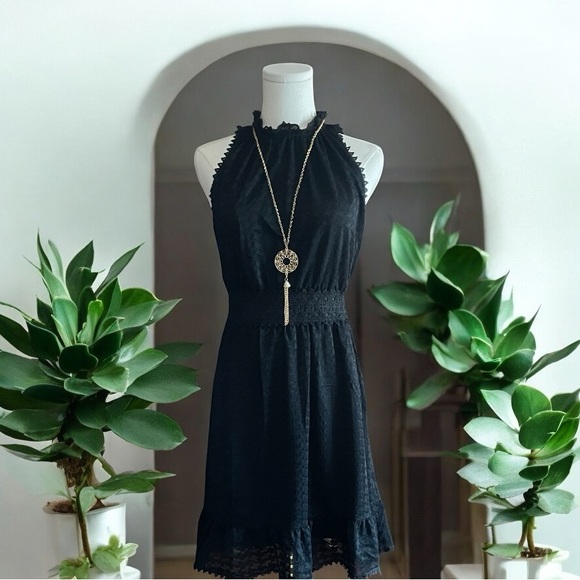Max Studio Black Lace Mini Dress - Picture 1 of 8